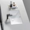 18 Inch Rectangle Ceramic Undermount  Wash Basin Sink LFN-1407 - Image 4