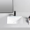 18 Inch Rectangle Ceramic Undermount  Wash Basin Sink LFN-1407 - Image 2